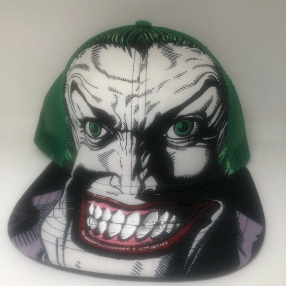 DC Comics Batman Joker Men's Snapback Hat Cap - Picture 1 of 12